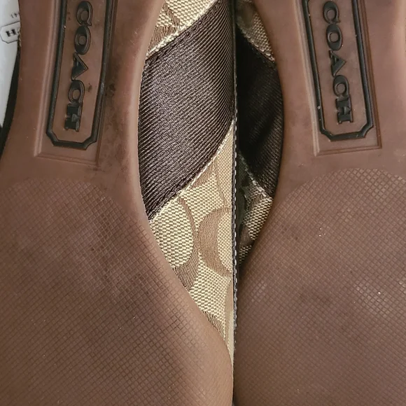 Coach Women's Tan and Brown Flats - Picture 6 of 10